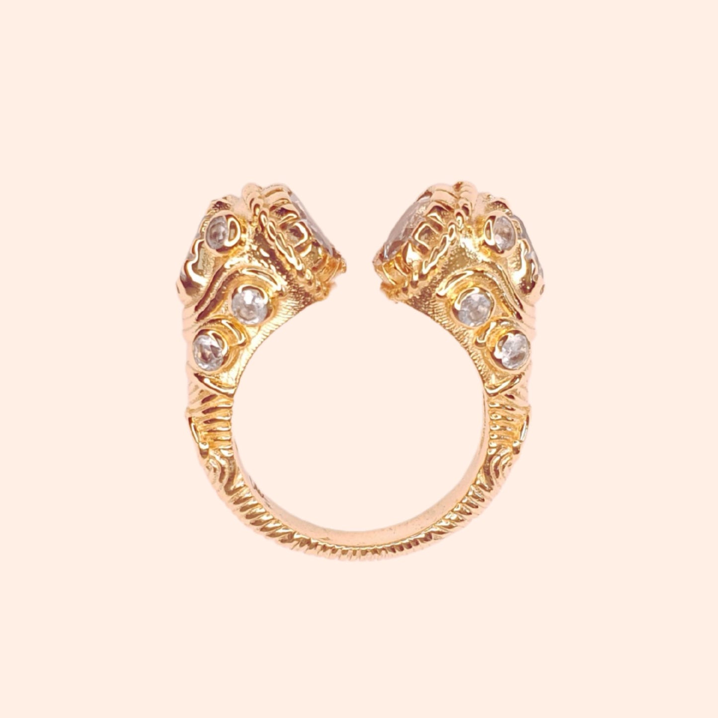 Bague ouverte pierre Aigue-marine - Asté