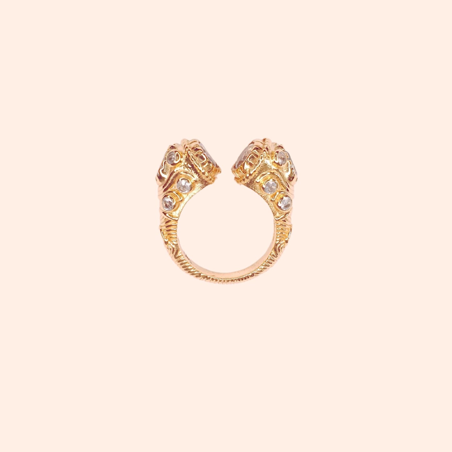Bague ouverte pierre Aigue-marine - Asté