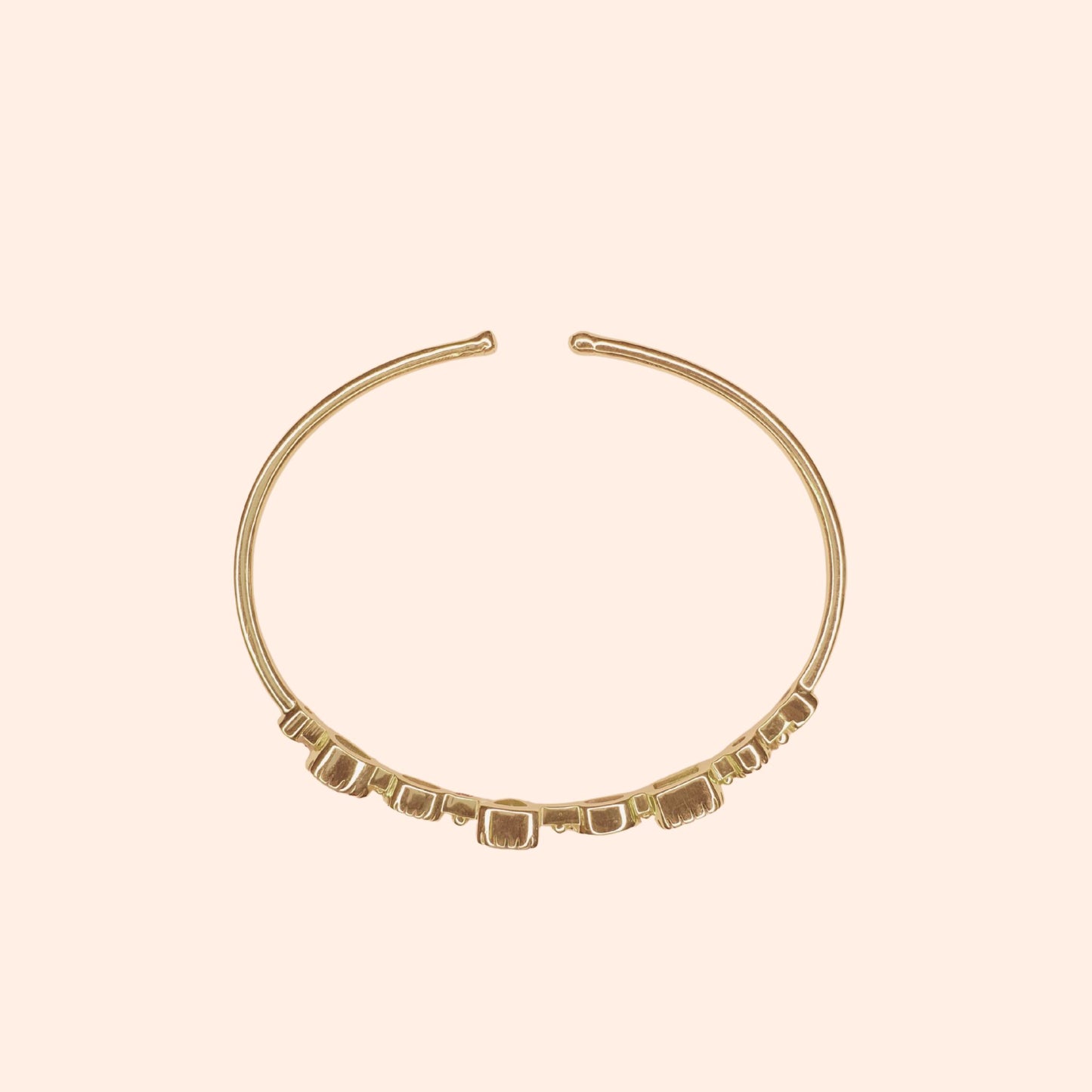 Bracelet jonc pierres fines multicolores - Céleste