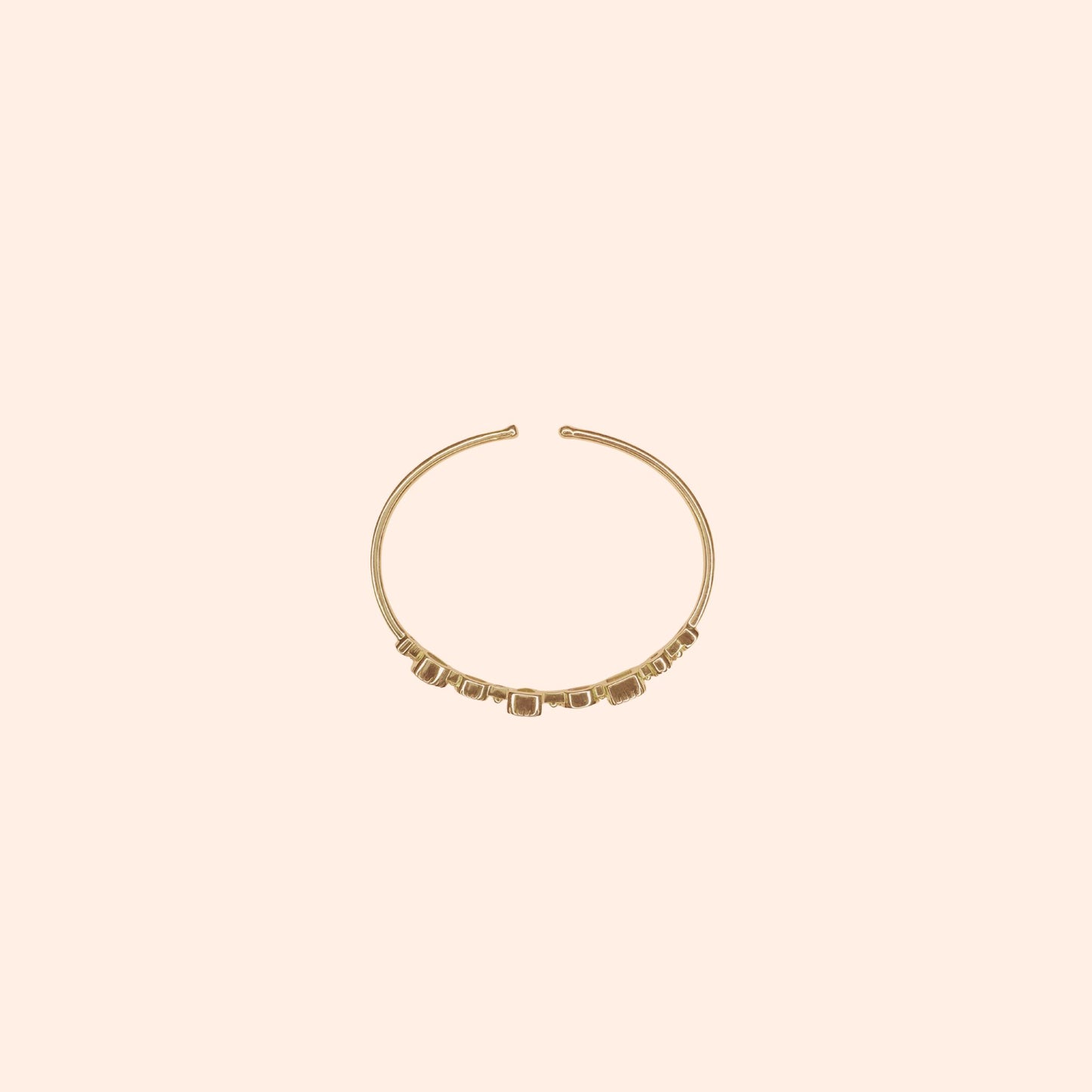 Bracelet jonc pierres fines multicolores - Céleste