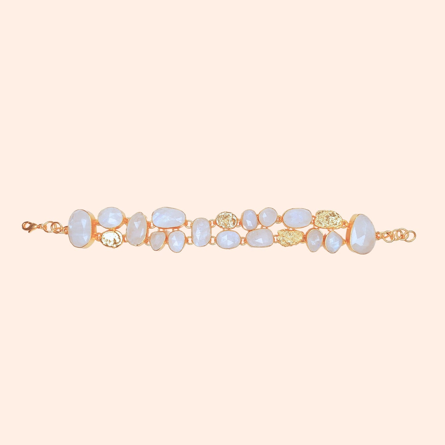 Bracelet Pierre de lune rivière de pierres - Riviera