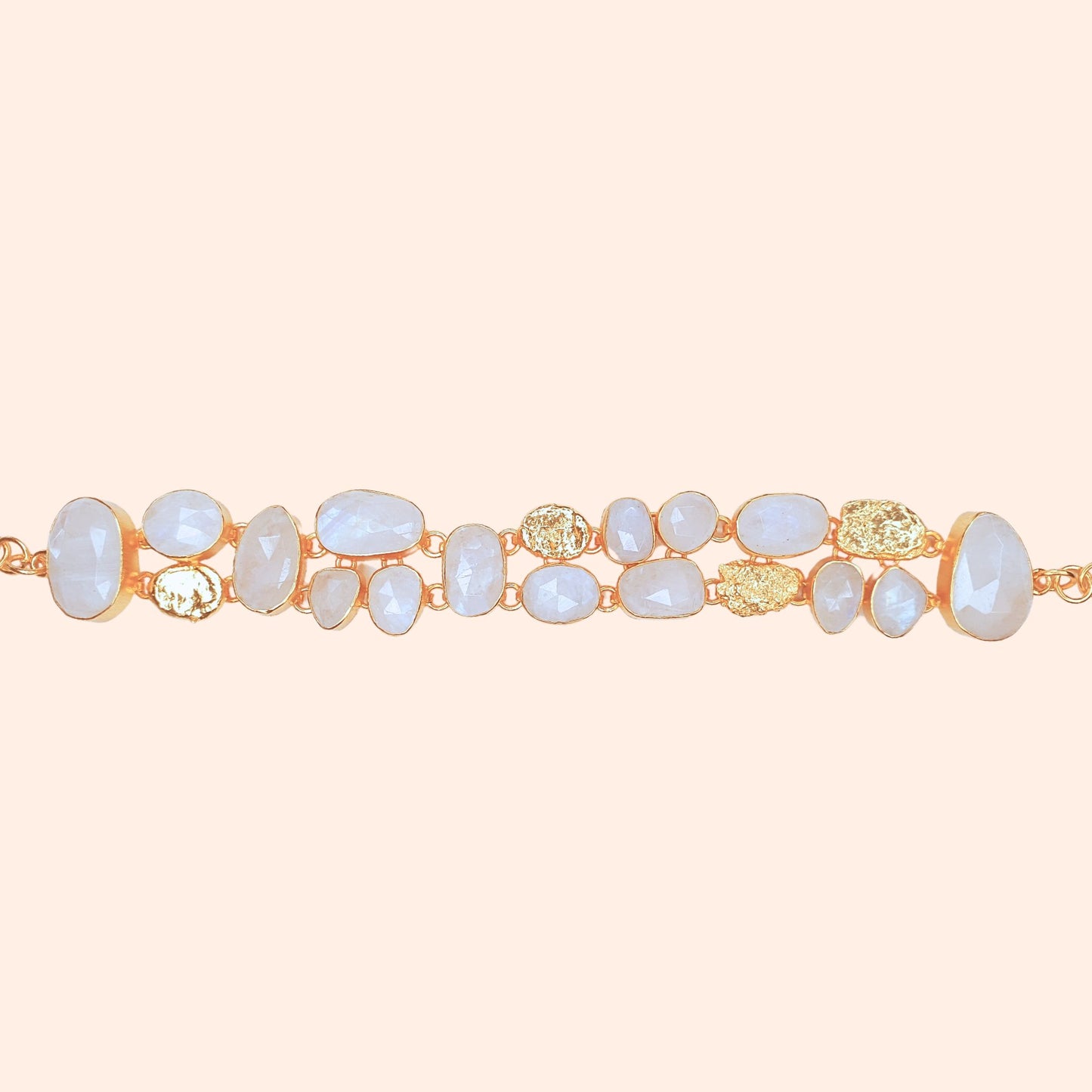 Bracelet Pierre de lune rivière de pierres - Riviera