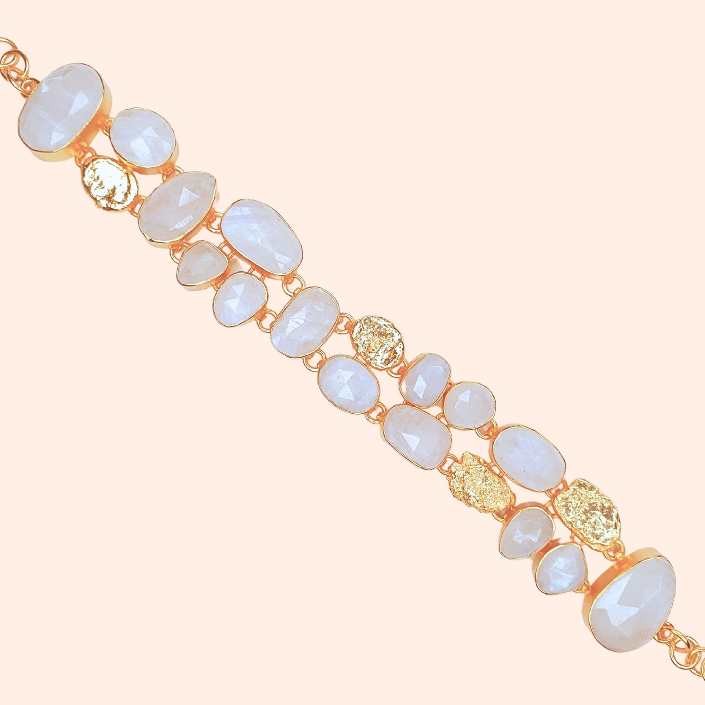 Bracelet Pierre de lune rivière de pierres - Riviera