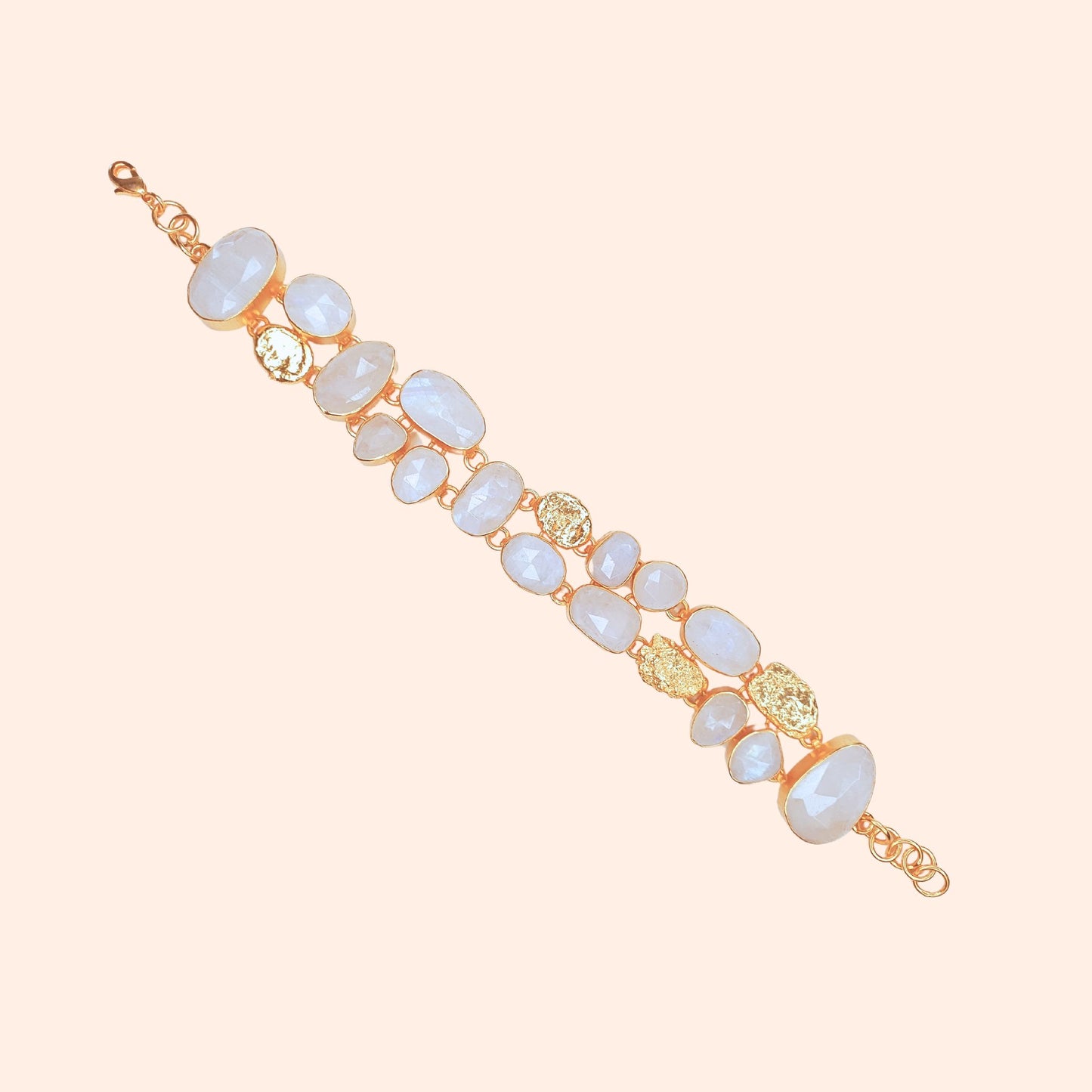 Bracelet Pierre de lune rivière de pierres - Riviera