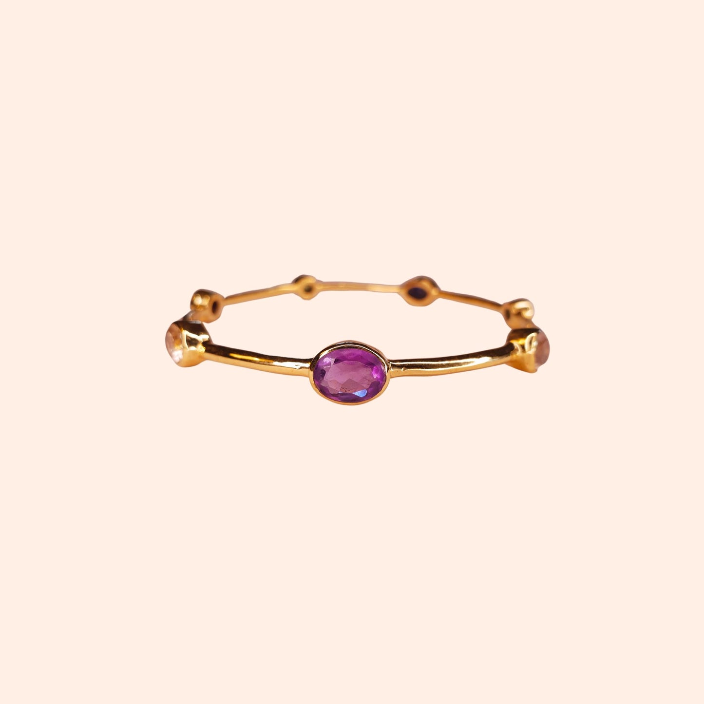 Bracelet jonc femme multi pierres - Gloria