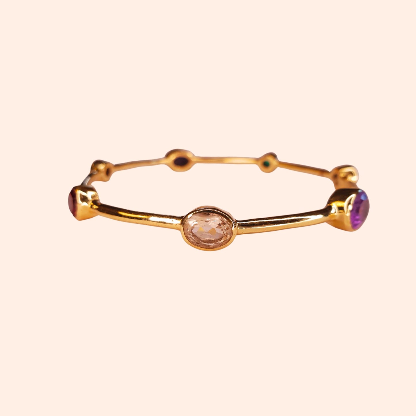 Bracelet jonc femme multi pierres - Gloria