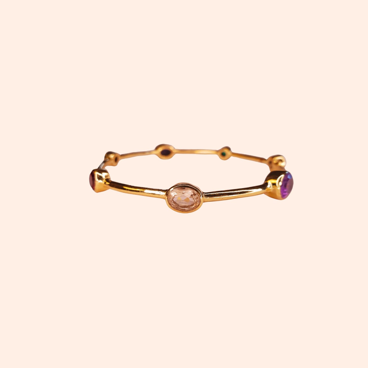 Bracelet jonc femme multi pierres - Gloria