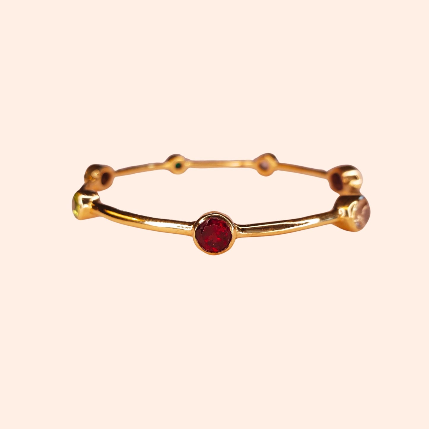 Bracelet jonc femme multi pierres - Gloria