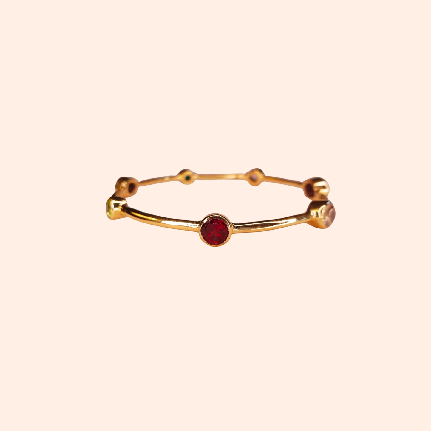 Bracelet jonc femme multi pierres - Gloria
