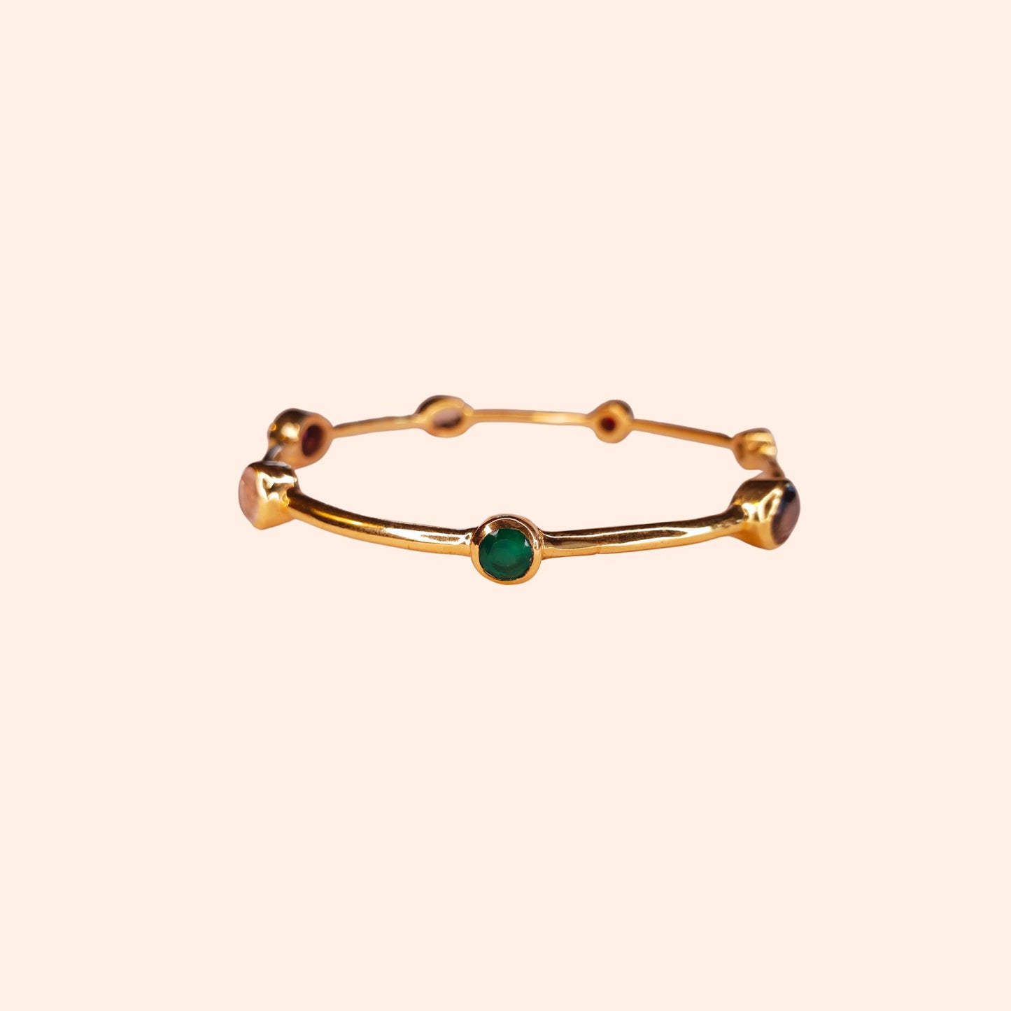 Bracelet jonc femme multi pierres - Gloria