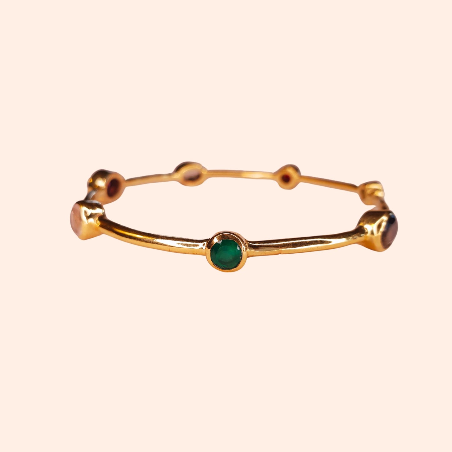Bracelet jonc femme multi pierres - Gloria