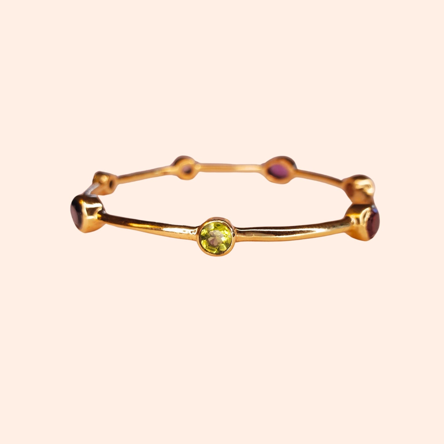 Bracelet jonc femme multi pierres - Gloria