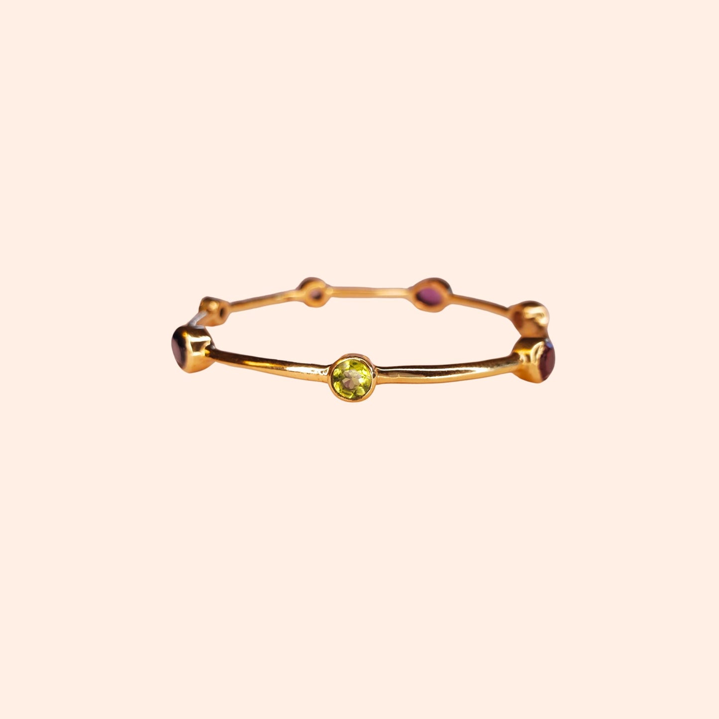 Bracelet jonc femme multi pierres - Gloria