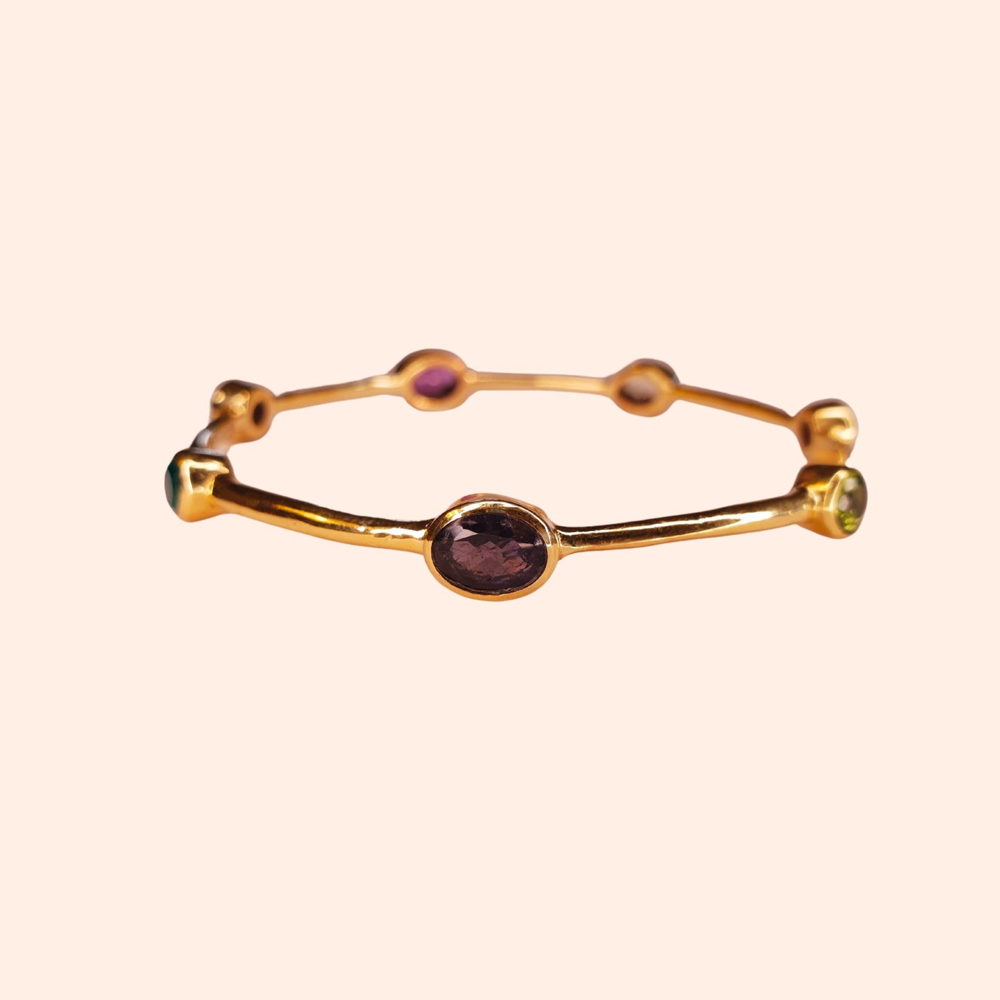 Bracelet jonc femme multi pierres - Gloria