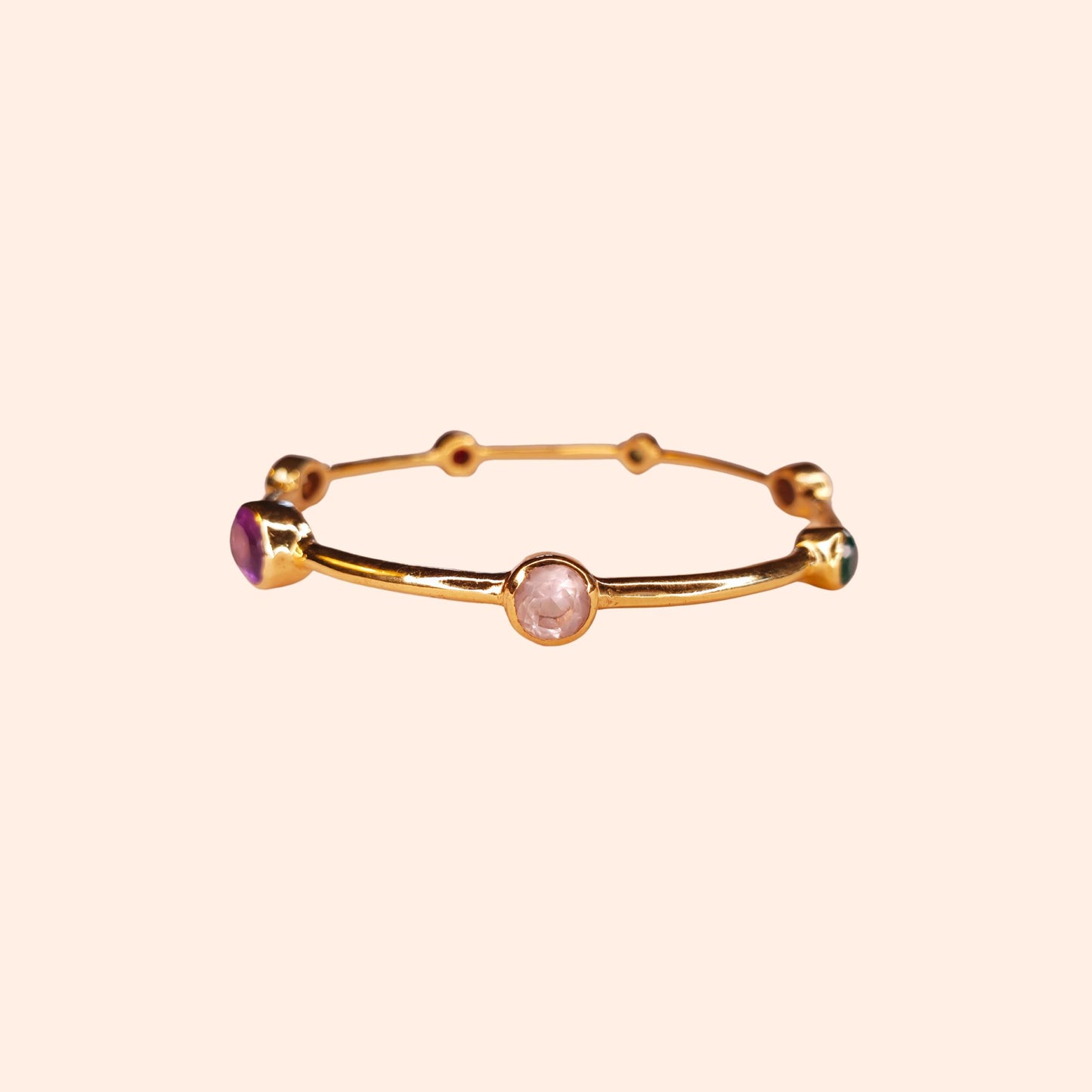 Bracelet jonc femme multi pierres - Gloria