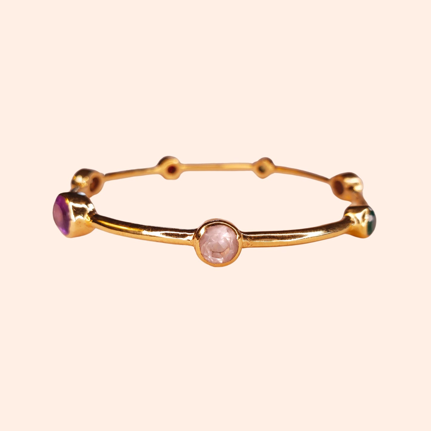 Bracelet jonc femme multi pierres - Gloria