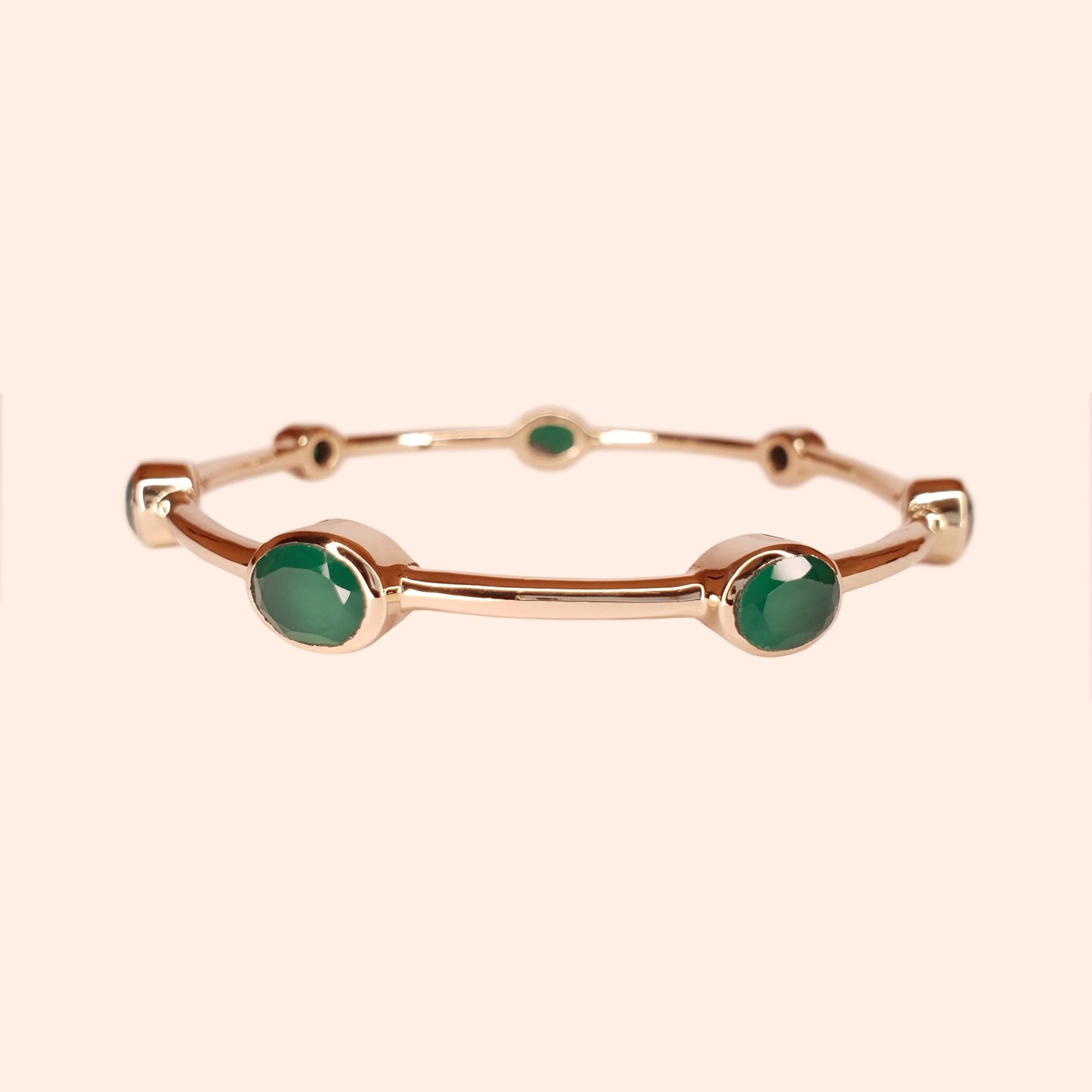 Bracelet jonc femme Onyx vert - Gloria-Marialla-Bijoux