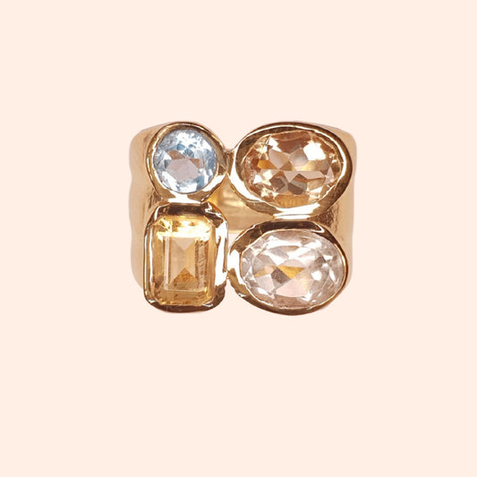 Bague chevalière avec pierre femme - Betty