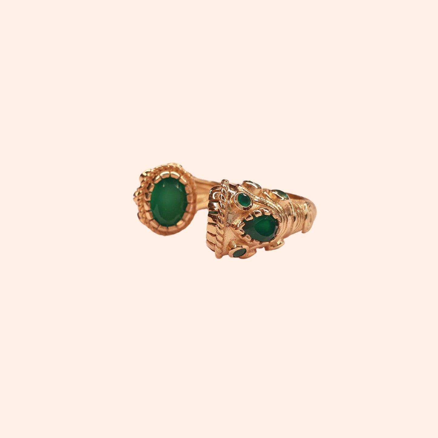 Bague Jaipur Onyx vert - Asté