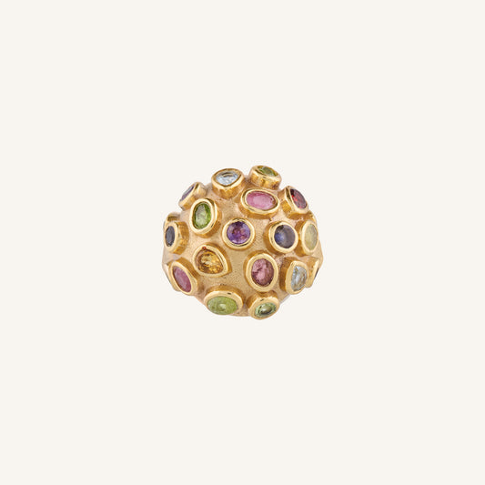 Bague Dôme multi-pierres - Comète