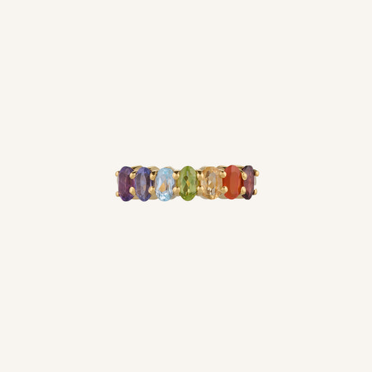 Bague multi-Pierres multicolores - Rainbow
