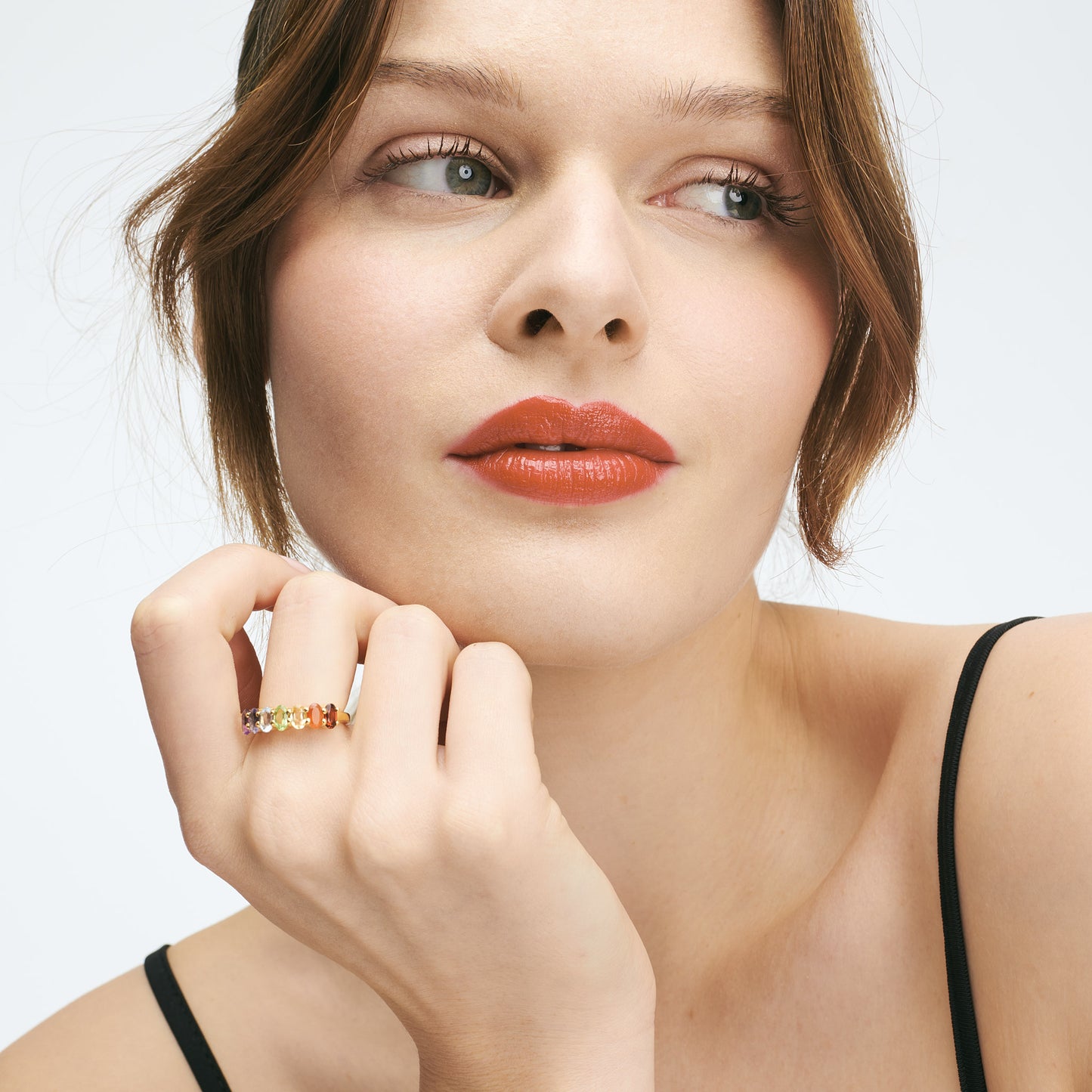 Bague multi-Pierres multicolores - Rainbow