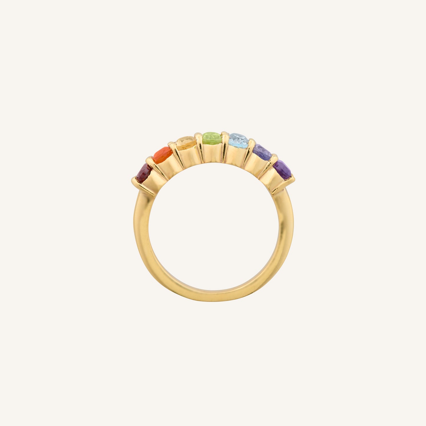 Bague multi-Pierres multicolores - Rainbow
