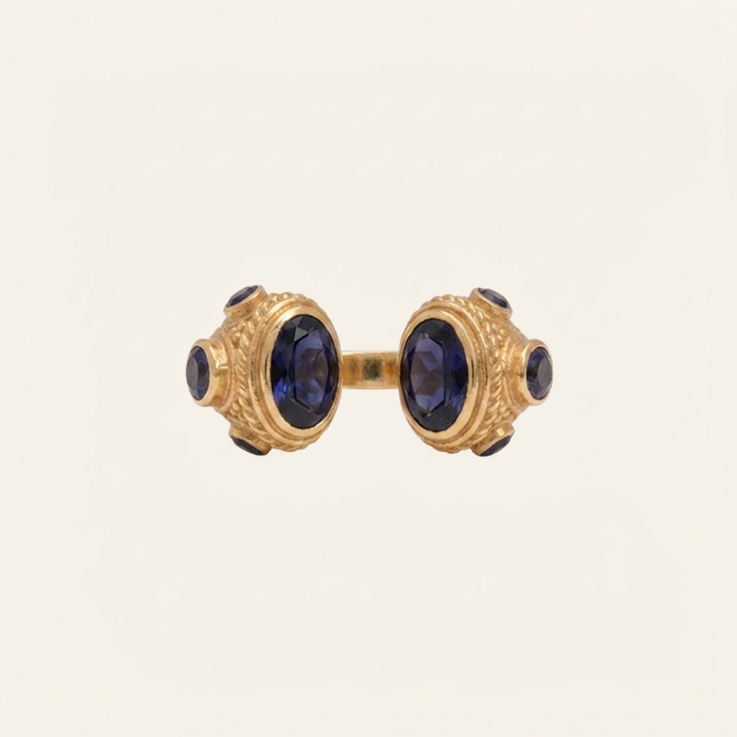 Bague Toi et Moi moderne Iolite - Astéless
