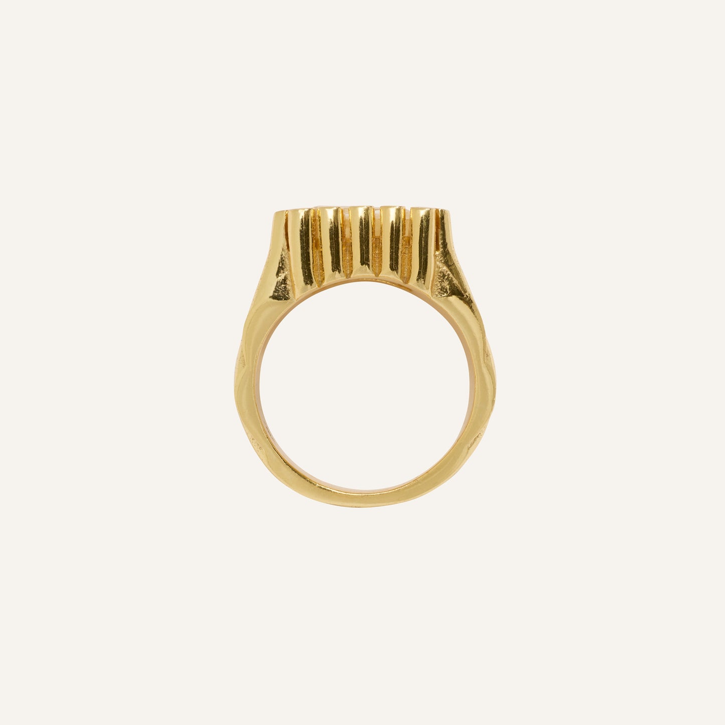 Bague chevalière Citrine - King