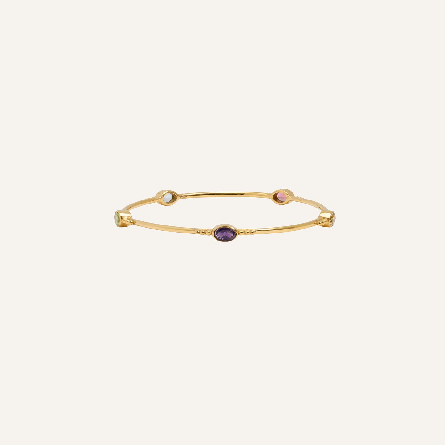 Bracelet jonc multi pierres Tourmalines - Gina