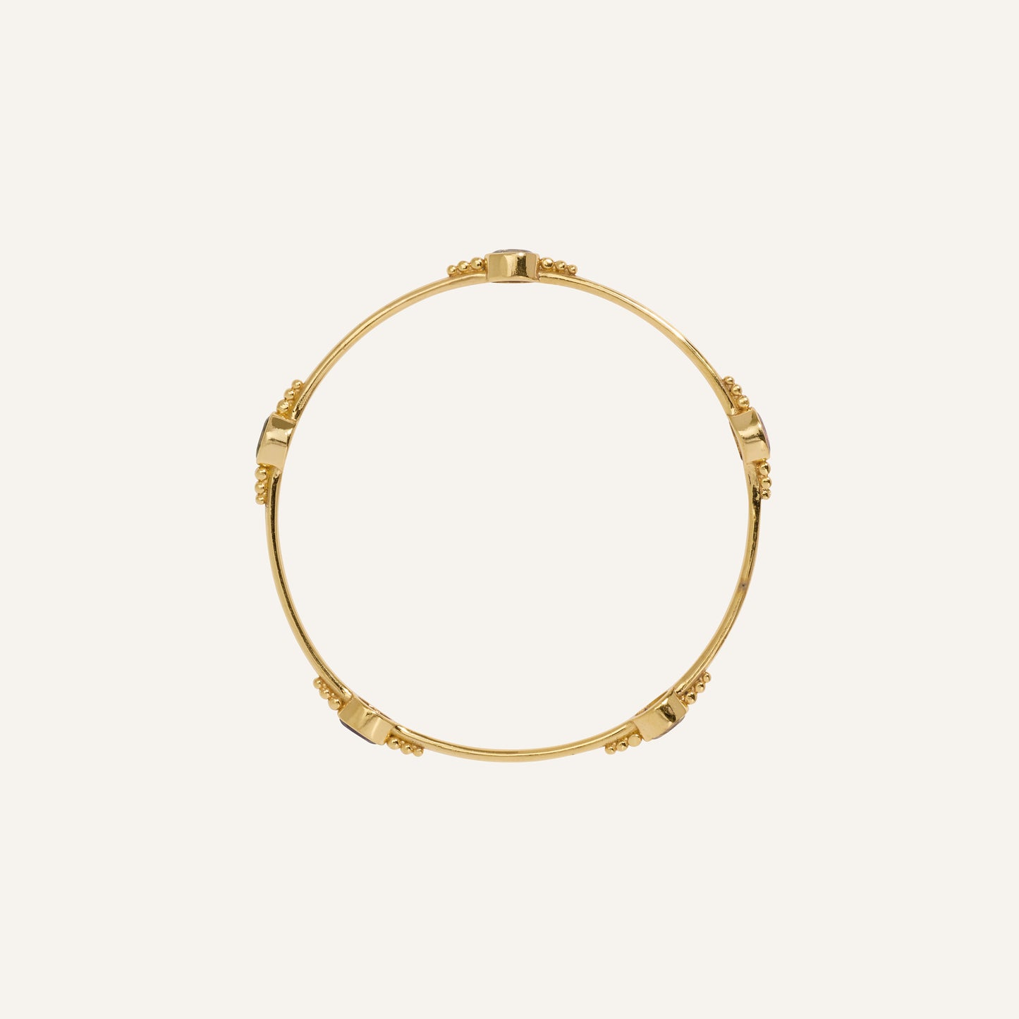 Bracelet jonc multi pierres Tourmalines - Gina