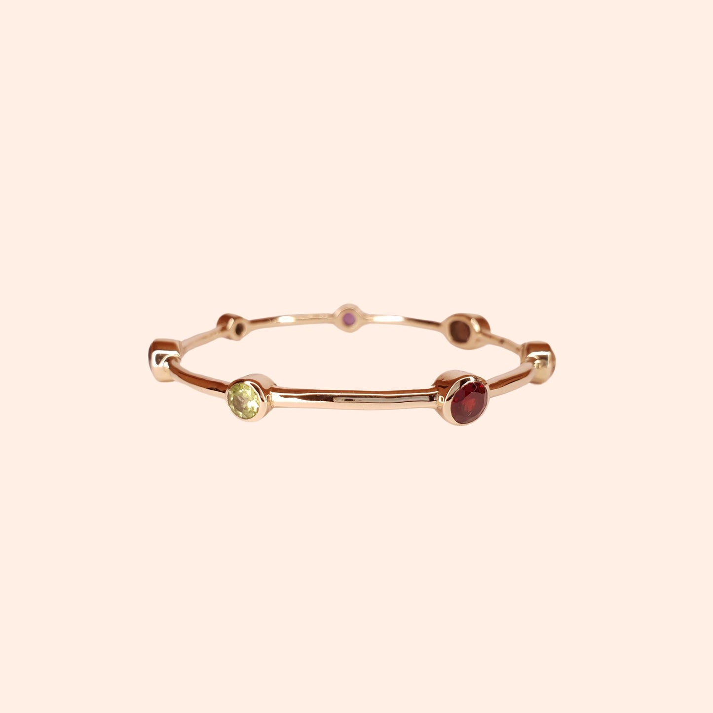 Bracelet jonc femme multi pierres - Gloria