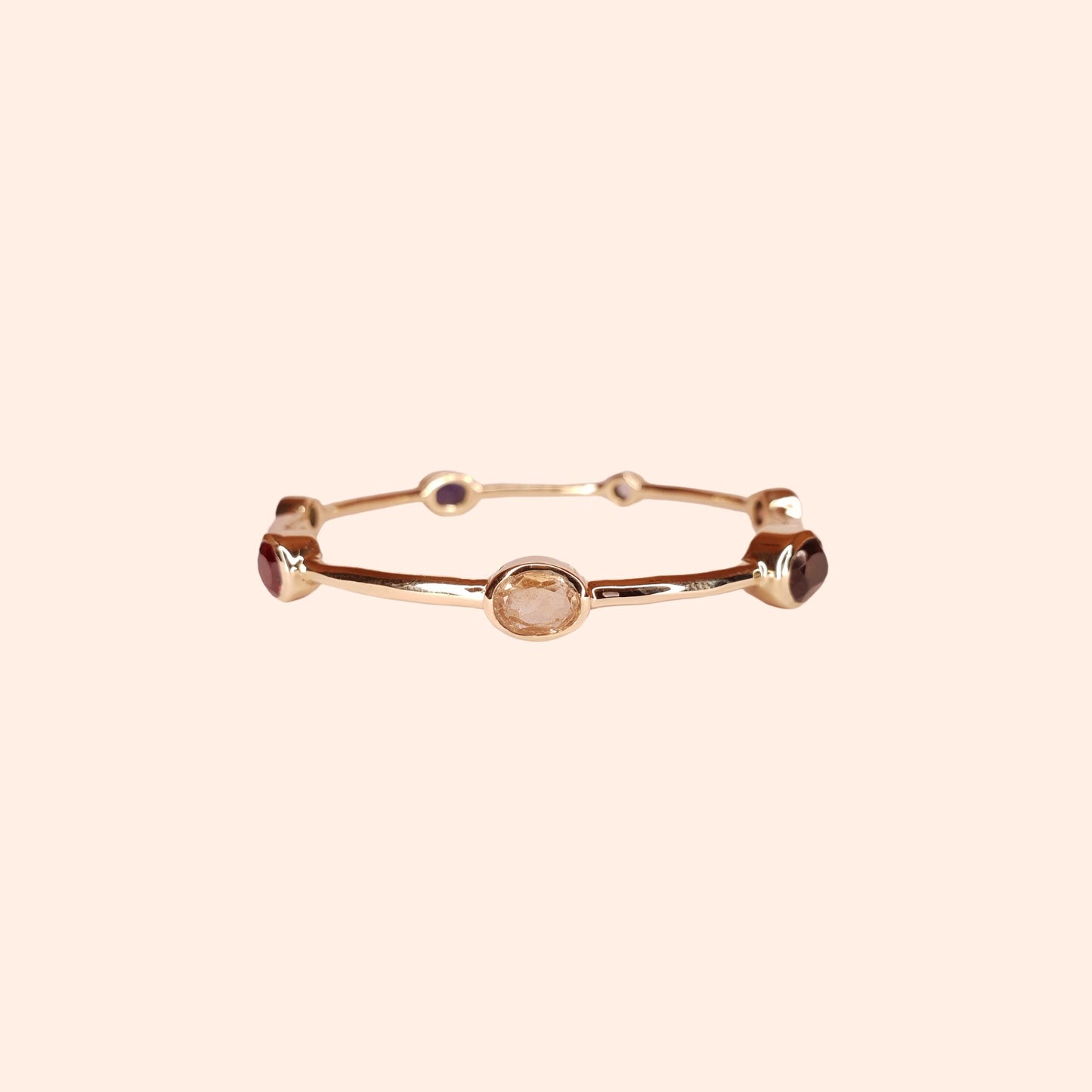 Bracelet jonc femme multi pierres - Gloria