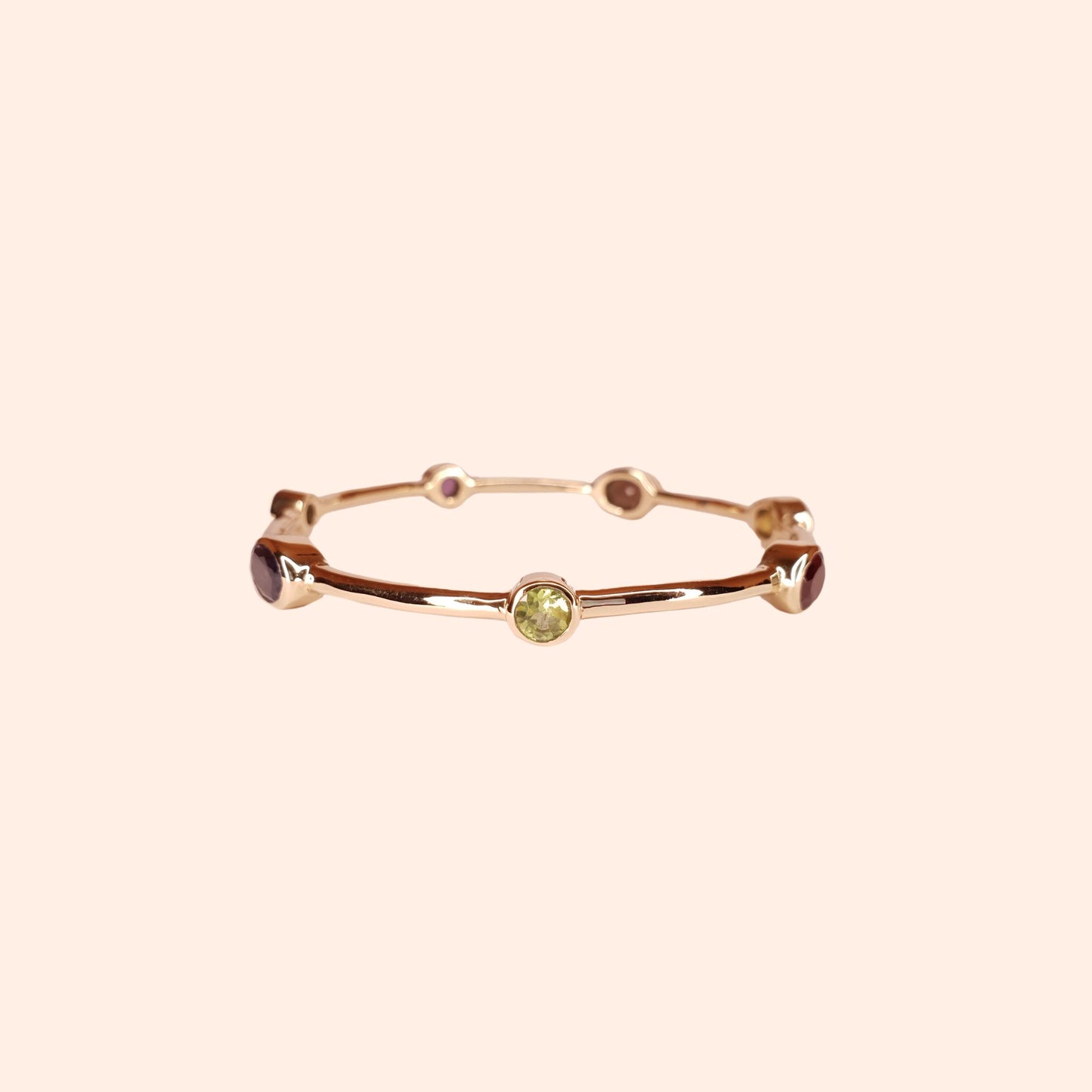 Bracelet jonc femme multi pierres - Gloria