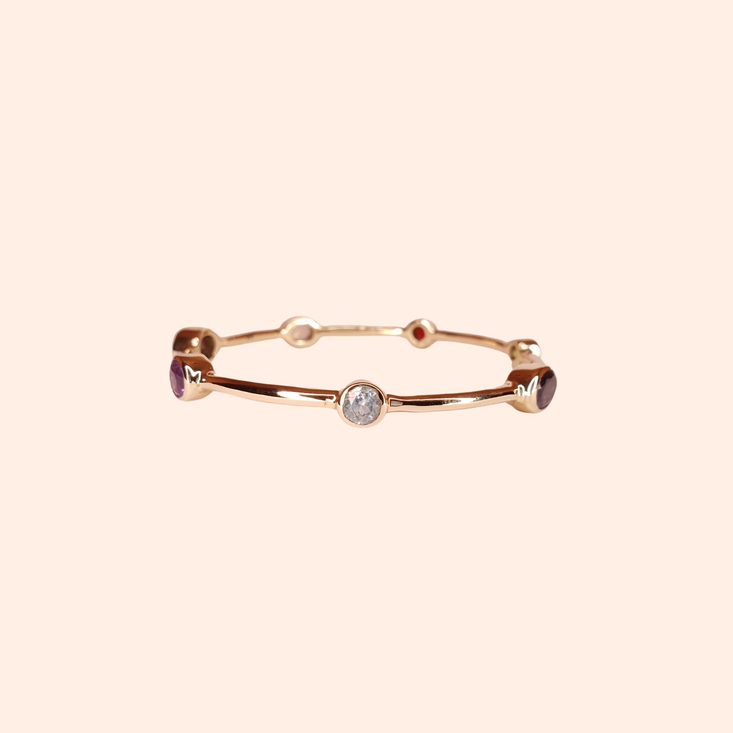 Bracelet jonc femme multi pierres - Gloria