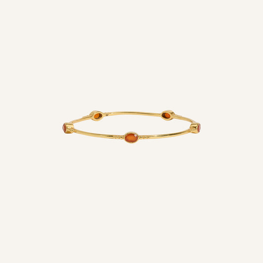 Bracelet jonc Cornaline - Gina