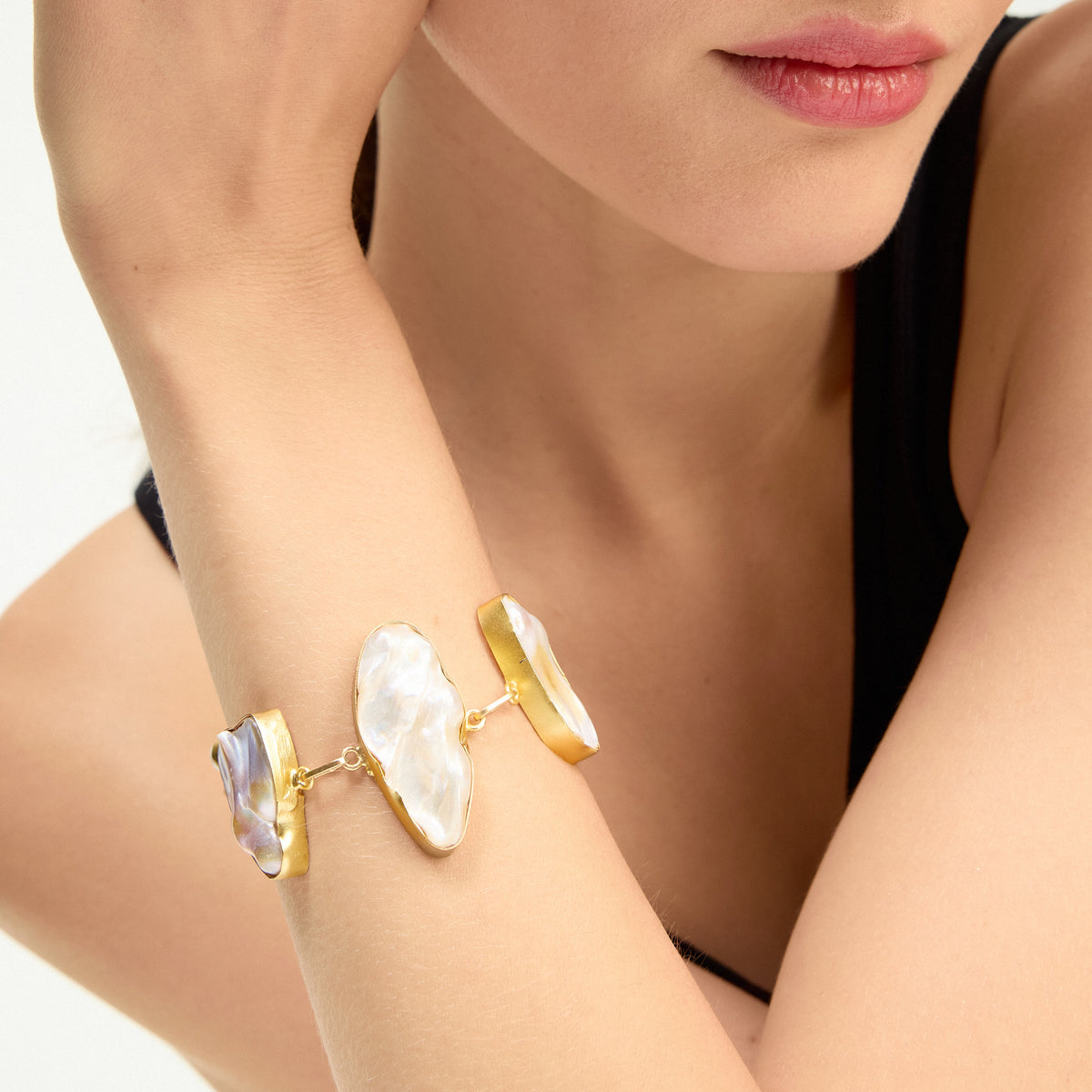 Bracelet extra large en perles baroques - Diva