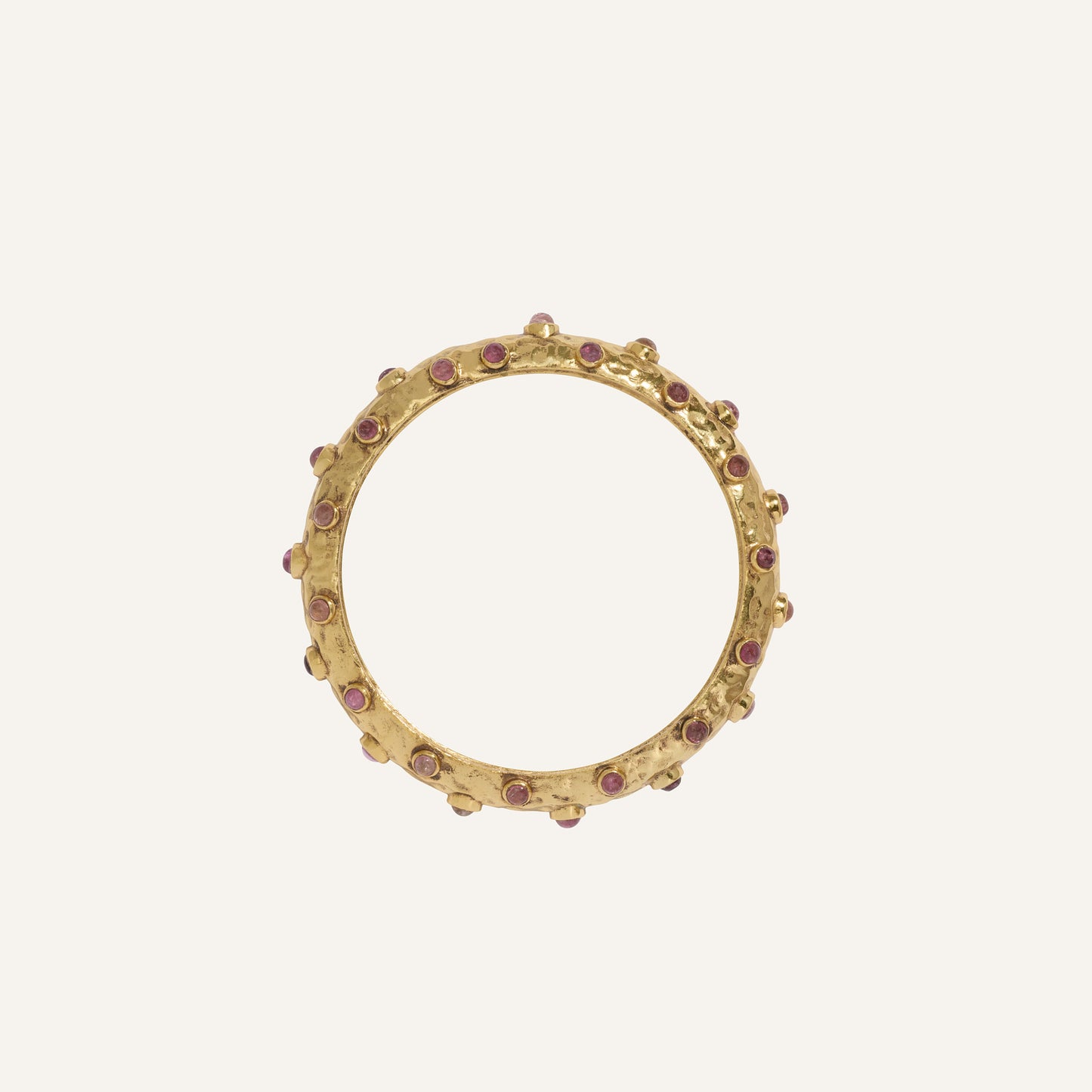 Bracelet jonc cabochons Tourmaline - Aqua