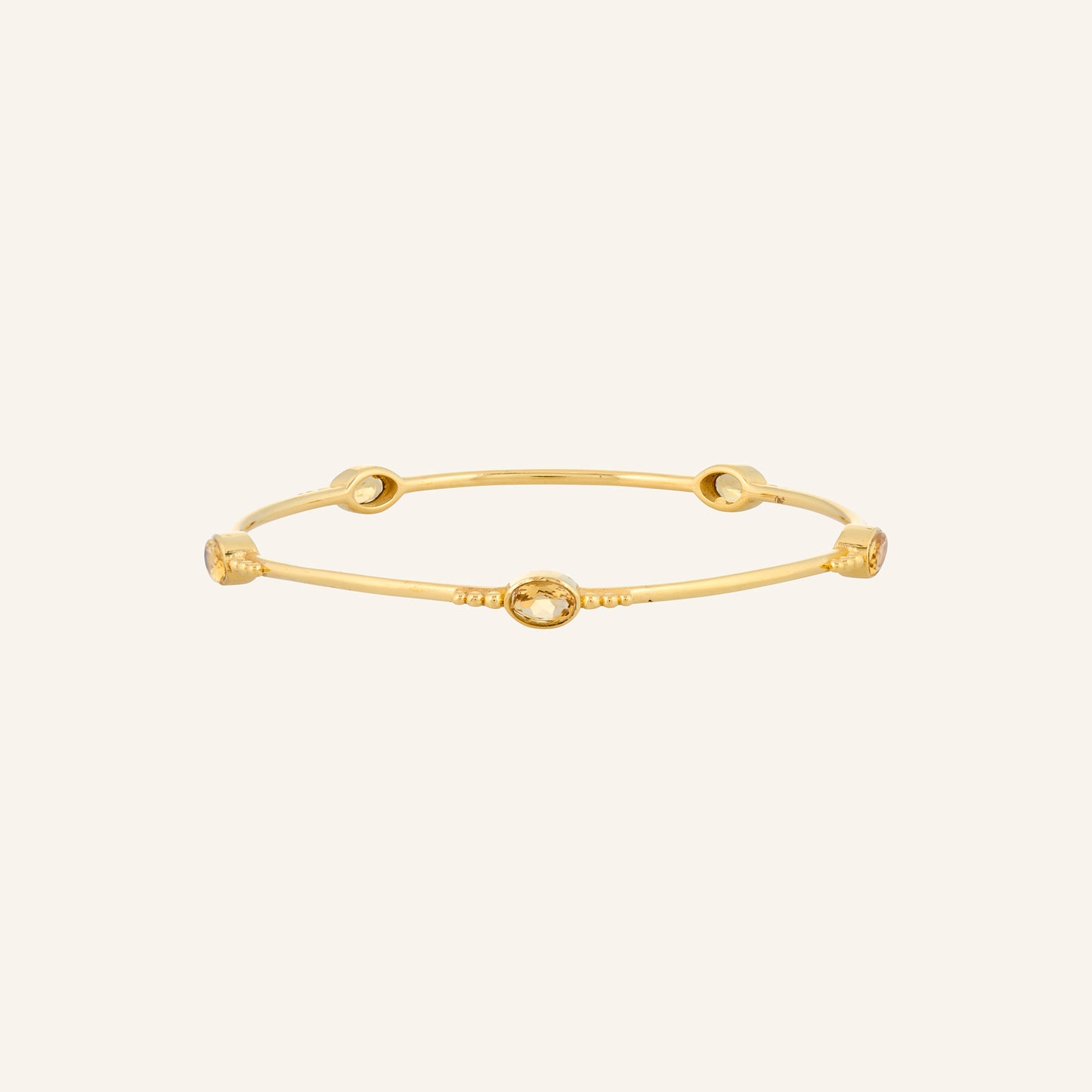 Bracelet jonc pierre Citrine - Gina