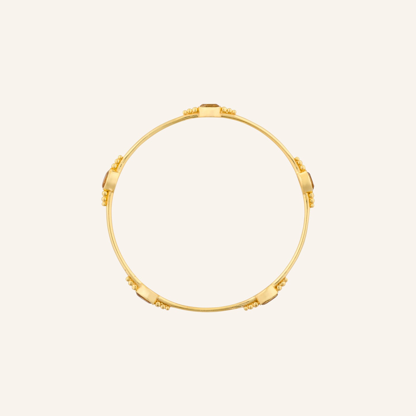 Bracelet jonc pierre Citrine - Gina