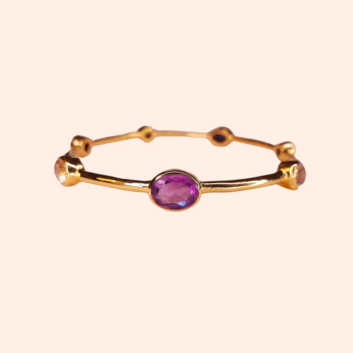 Bracelet jonc femme multi pierres - Gloria