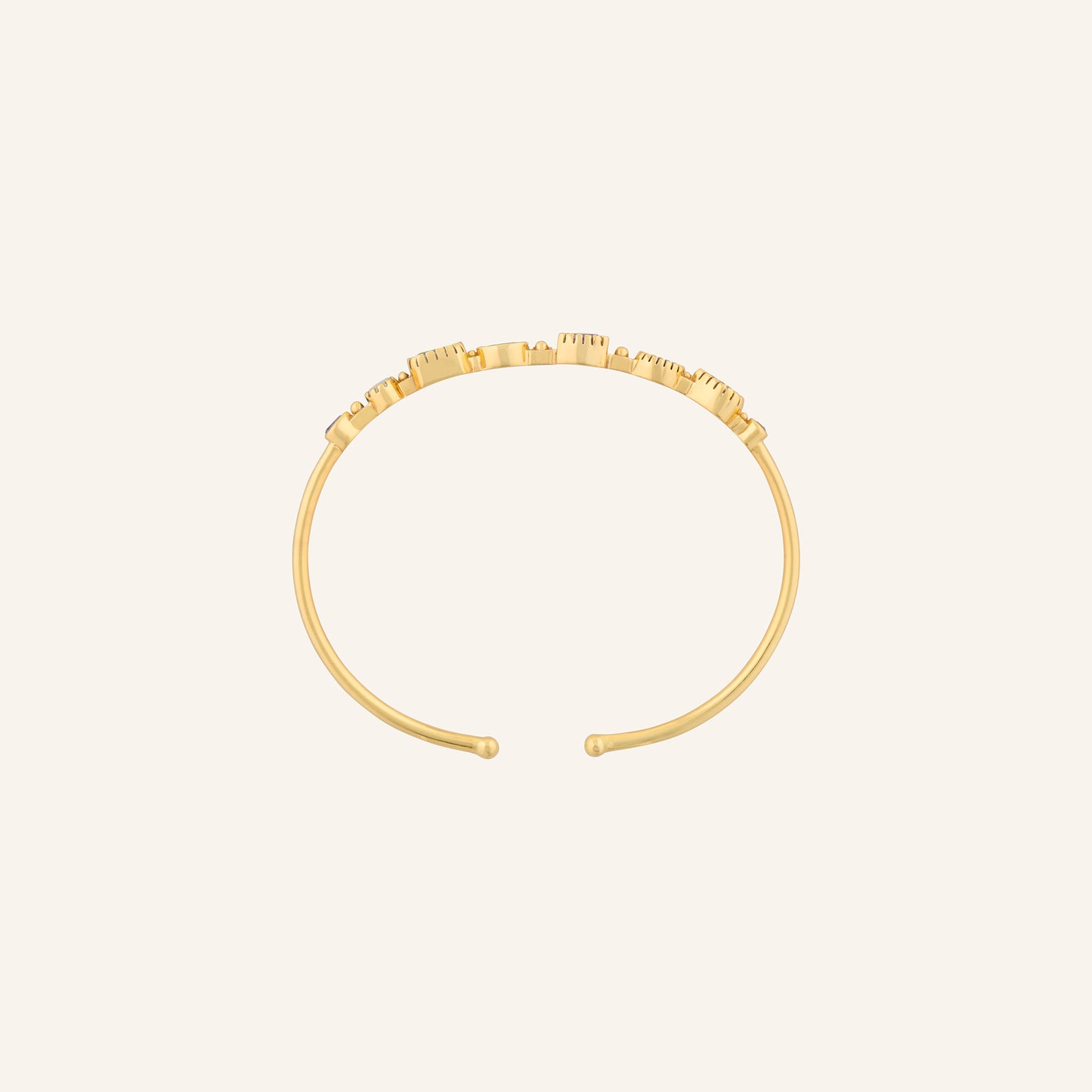 Bracelet Jonc Femme Pierres Fines Améthyste/Iolite/Topaze Bleue - Céleste