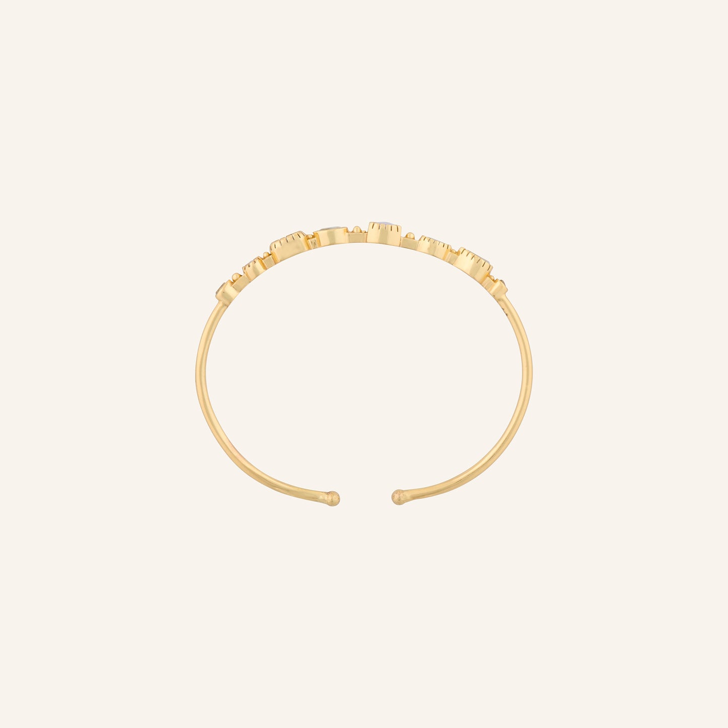 Bracelet Jonc Femme Pierres Fines Aigue-marine/Pierre de lune - Céleste