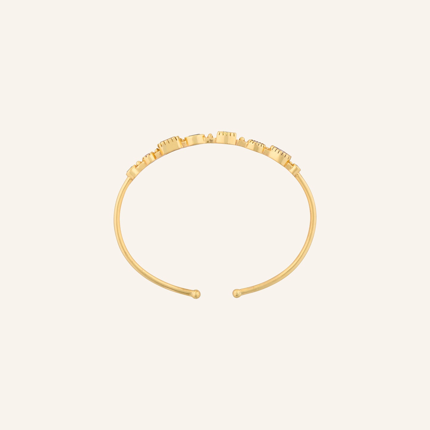 Bracelet jonc pierres fines multicolores - Céleste