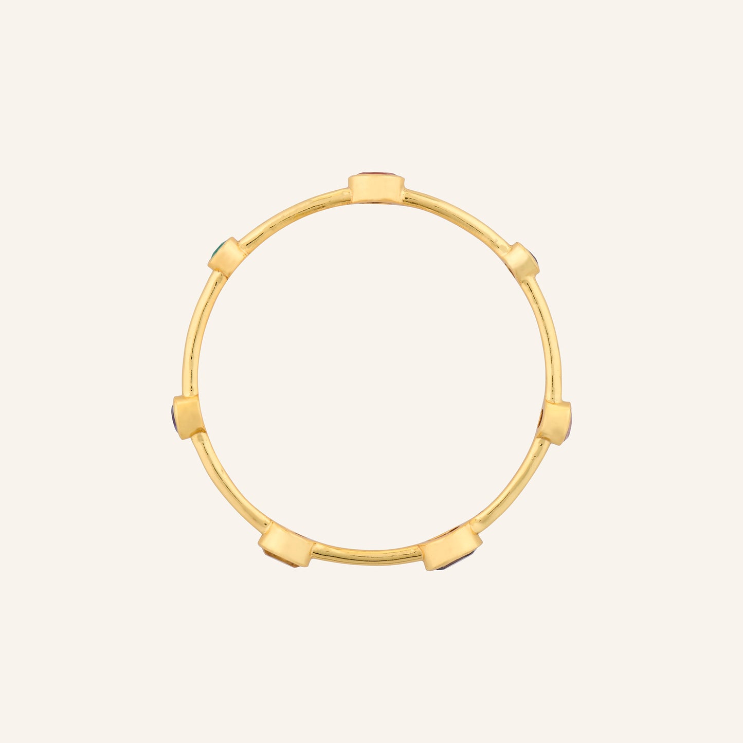 Bracelet jonc femme multi pierres - Gloria