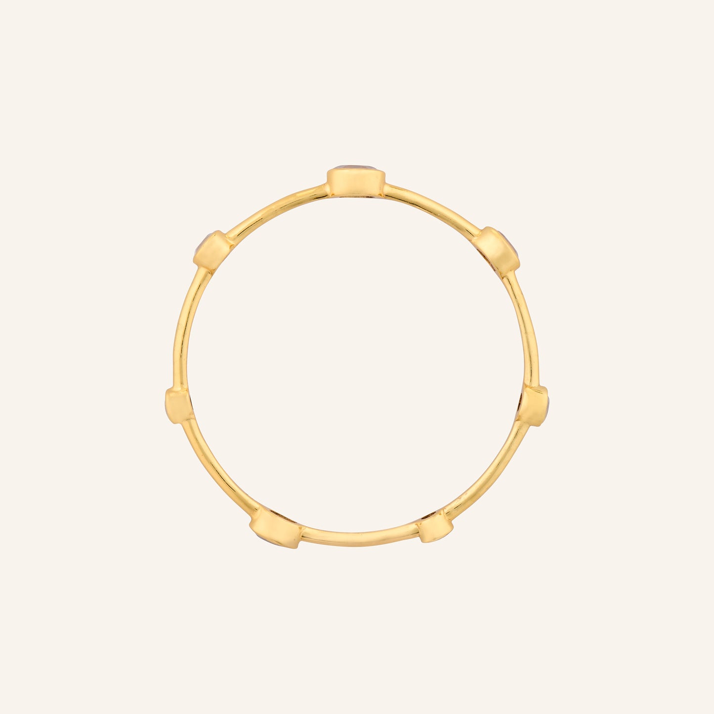 Bracelet jonc Quartz rose - Gloria