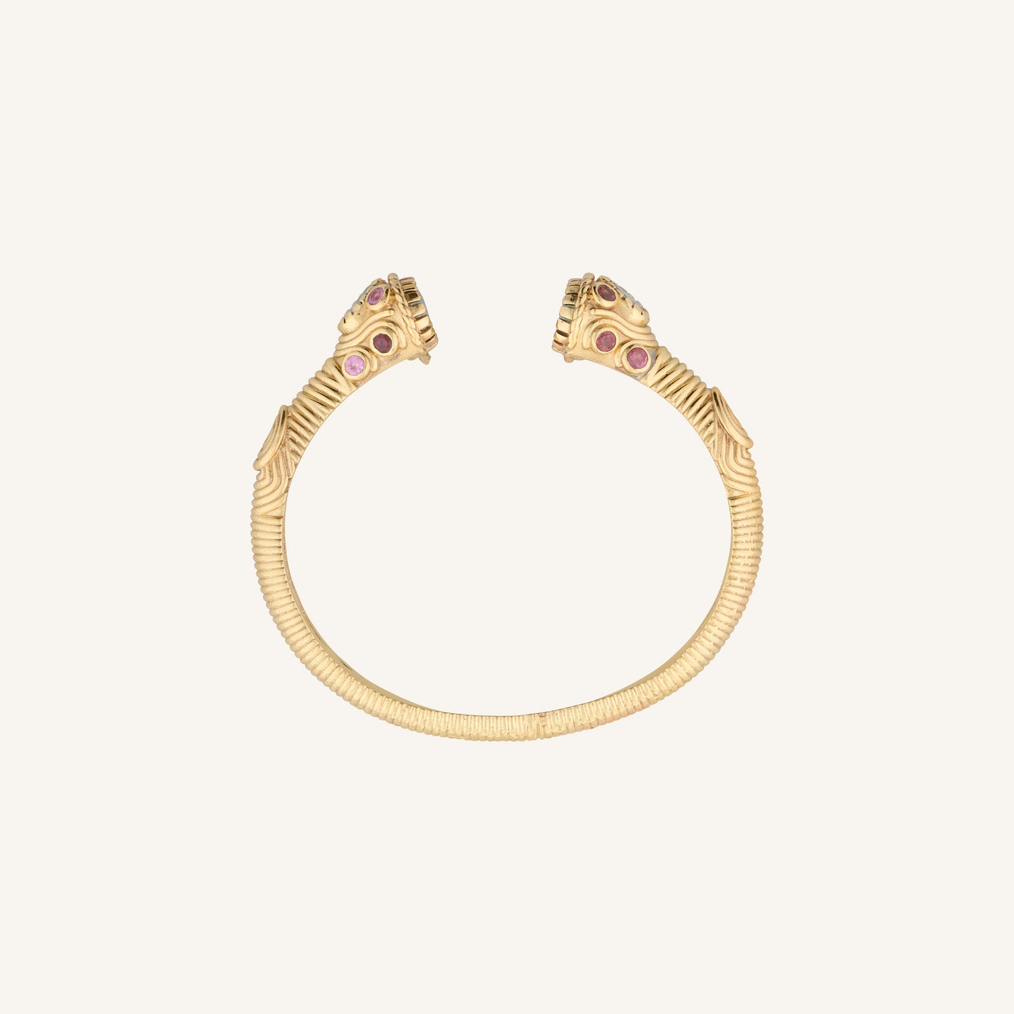 Bracelet jonc indien Aigue-marine/Tourmaline - Dolki