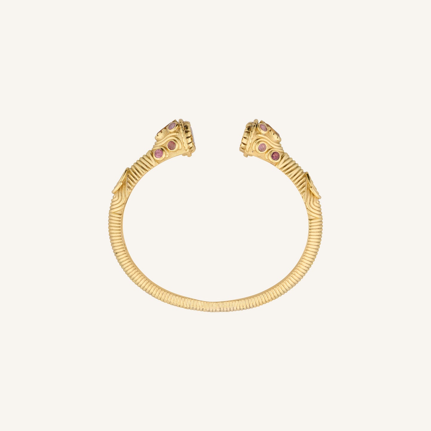 Bracelet jonc indie Citrine/Tourmaline - Dolki