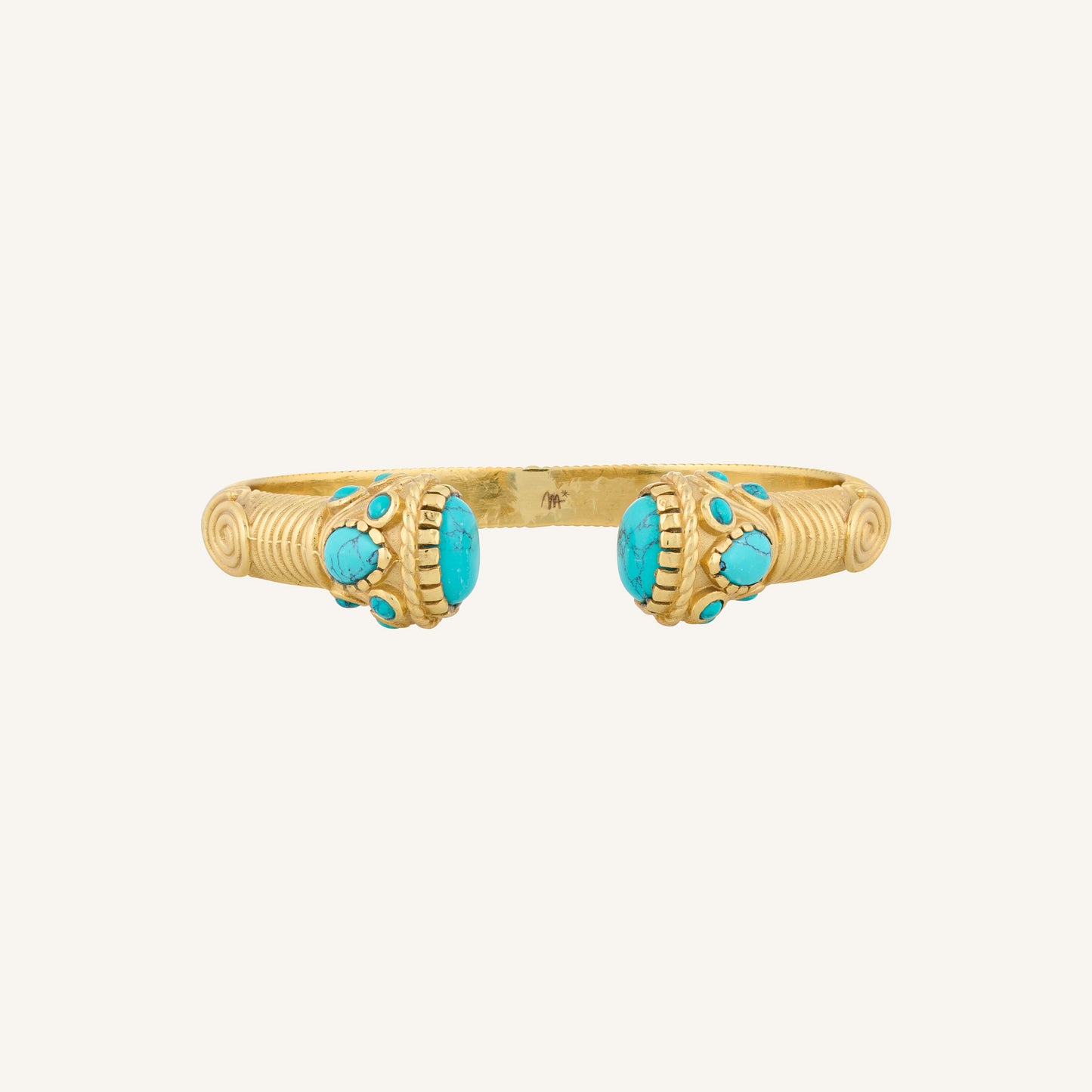 Bracelet jonc indien Turquoise - Dolki