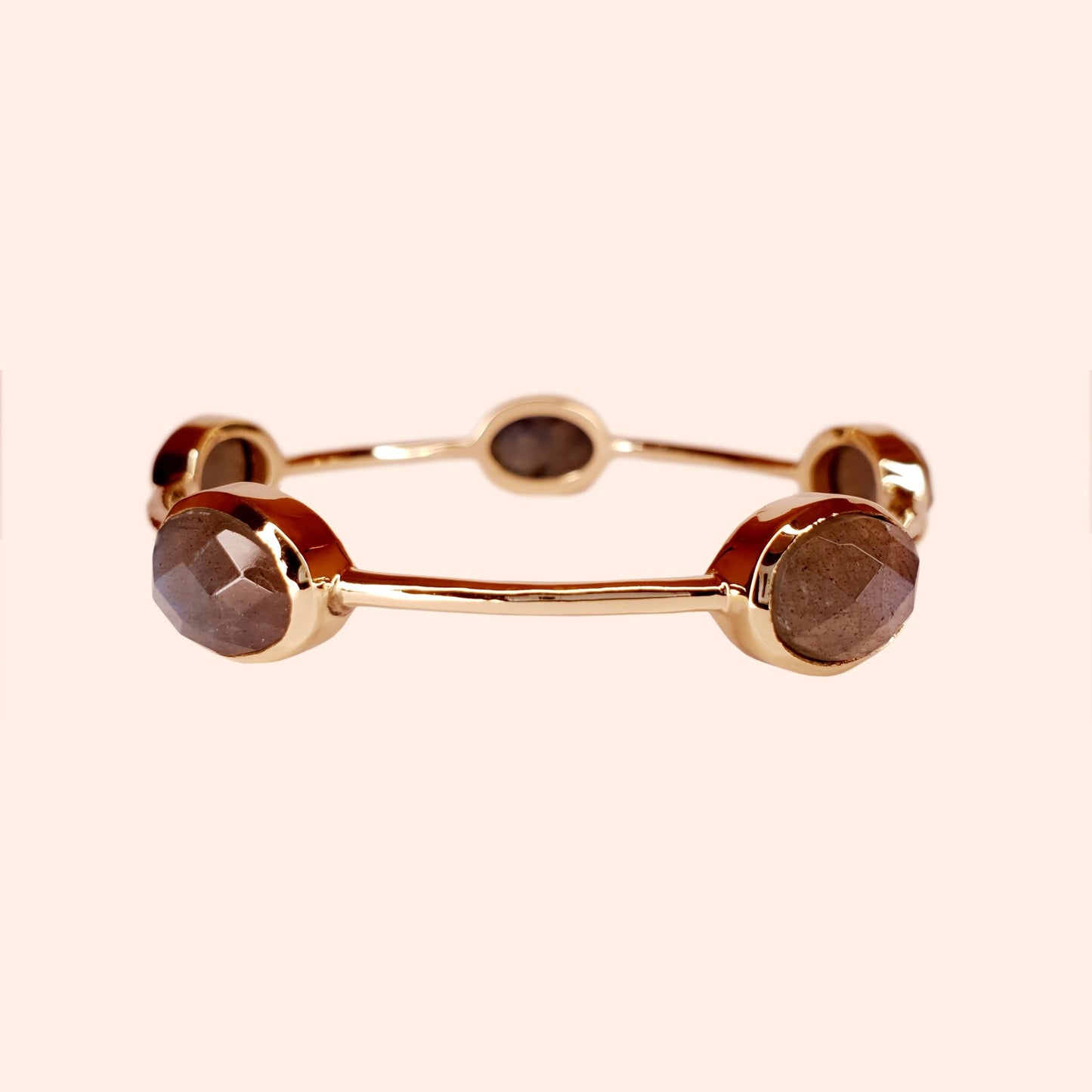 Bracelet jonc doré Labradorite - Gisella-Marialla-Bijoux